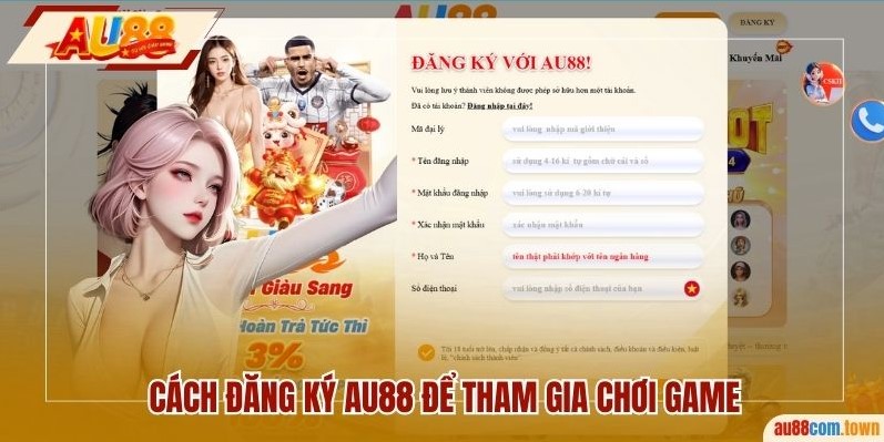 Quy định đăng ký AU88 để chơi game