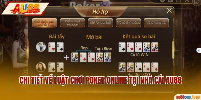 Chi tiết luật chơi poker online tại nhà cái AU88