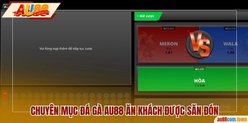 Chuyên mục đá gà AU88 ăn khách được săn đón