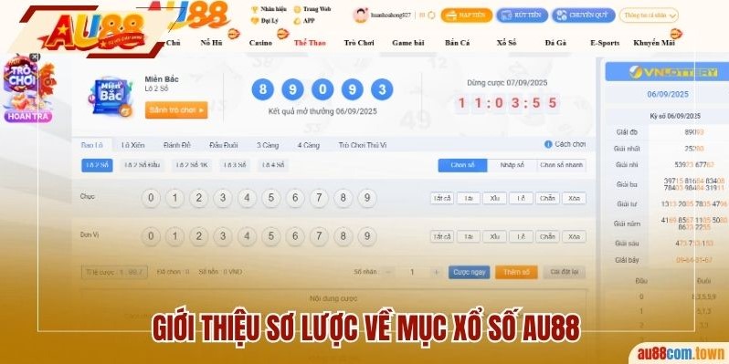 Giới thiệu sơ lược về mục xổ số AU88