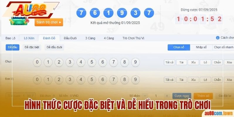 Hình thức cược đặc biệt và dễ hiểu trong trò chơi