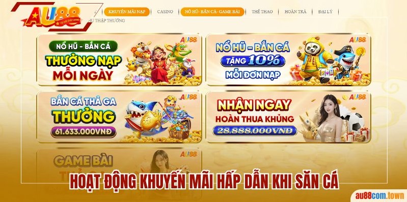 Hoạt động khuyến mãi hấp dẫn khi săn cá